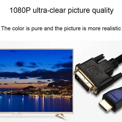 HDMI to DVI Cable for Connecting Computers and Monitors, 3 Meters - 1080P display connection between monitor and HDMI device