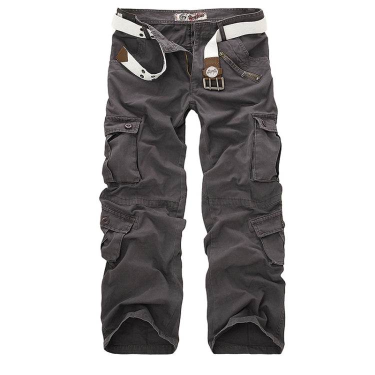 Mens Athletic Overalls Multi-Pocket Casual Pants 30-34