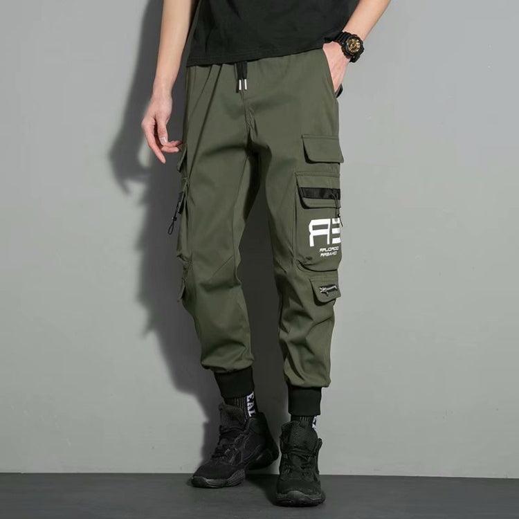 Men's Loose-Fit Drawstring Pants with Versatile Pocket Design