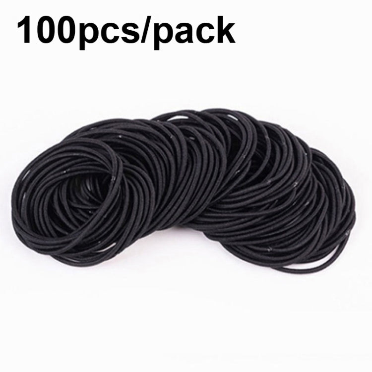 100pcs/pack Stretchy Hair Accessories Nylon Hair Ring Hair Rope Rubber Band Headband