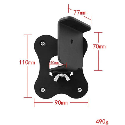 Wall Mount For Samsung Soundbar Speakers Neutral Low Profile Finish compact black bracket 90x110mm adjustable 77mm