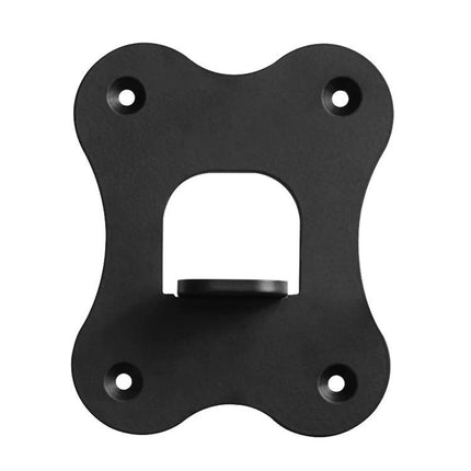 Wall Mount For Samsung Soundbar Speakers Neutral Low Profile Finish black low-profile wall bracket with four mounting holes