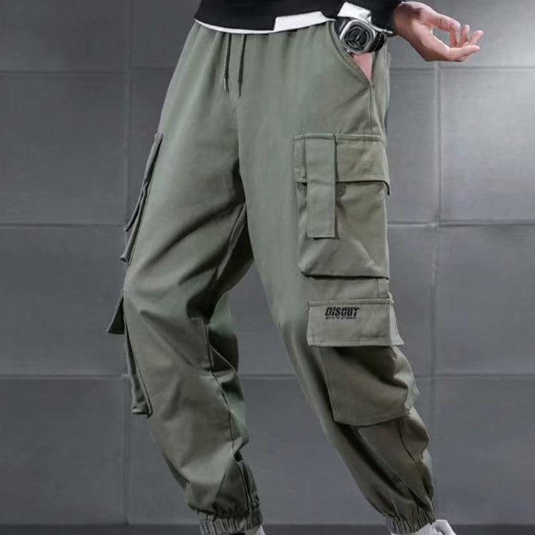 Men's Casual Multi-Pocket Drawstring Pants