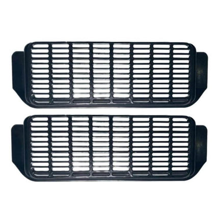 Protective Air Outlet Cover For Car Air Intake Under Seat - black ABS grille pair for under-seat intake, reduces dust and pet hair
