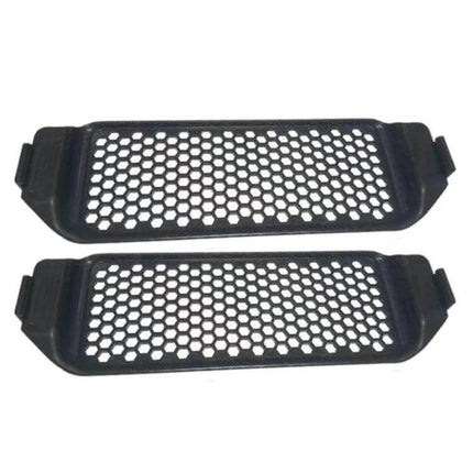 Protective Air Outlet Cover For Car Air Intake Under Seat - pair of black ABS honeycomb under-seat intake guards for Model 3 and Model Y