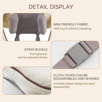 Electric Neck And Shoulder Shiatsu Massager For Home Use with skin-friendly fabric, adjustable strap buckle and removable washable cloth cover