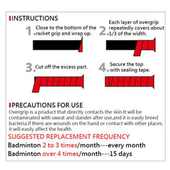 CAMEWIN Tennis Racket Overgrip - Sweat-Absorbing PU Anti-Skid Soft Wrap