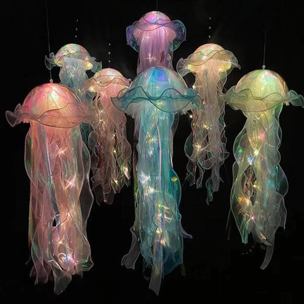 Jellyfish Ambient Light for Home and Festive Gatherings - pastel glowing jellyfish decor creating warm, inviting atmosphere