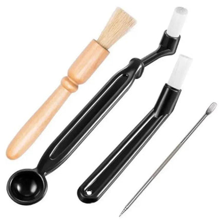 Coffee Machine Cleaning Set With Ergonomic Brush For Everyday Use