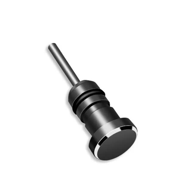 3.5mm Metal Dust Plug Headphone Jack Caps Black Gold Silver | Syndmart