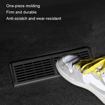 Car Underseat Vent Protection Cover For Tesla Model Y And Model 3 - ABS one-piece anti-scratch vent cover protecting under-seat vents from dust and debris