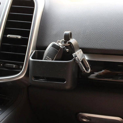 Shunwei Car Adhesive Phone Holder for Everyday Use compact ABS dashboard storage box holding keys and phone with adhesive backing