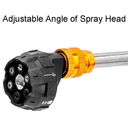 HILDA Cordless High Pressure Water Torch For Car Cleaning adjustable spray head and angled nozzle for rinsing and foam application