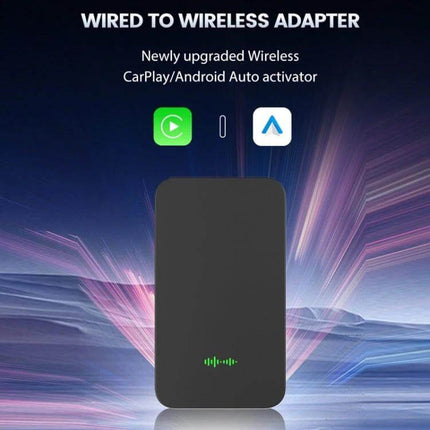 Wireless CarPlay and Android Auto Adapter for Vehicles - compact wireless adapter converting wired CarPlay/Android Auto for cable-free in-car streaming