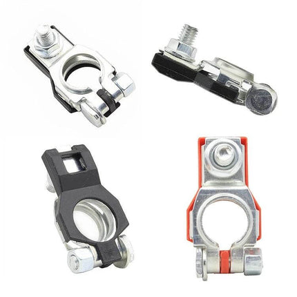 Car Battery Connector Clamp, Pure Copper Tin-Plated 16-18mm Diameter - corrosion-resistant copper battery terminal clamp for Japanese vehicles