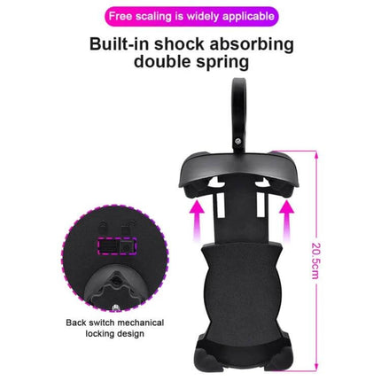 Motorcycle Sunshade Phone Holder With USB Charging compact shock-absorbing 4-claw mount with sunshade and USB charging for navigation