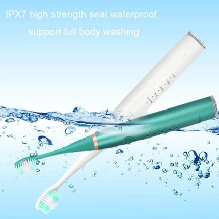 Electric Dental Scaler Replacement Heads White 5 Pack For At Home Cleaning replacement heads shown with waterproof ultrasonic scalers in water