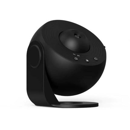 Starry Projector Lamp for Kids' Bedroom Evening Relaxation black compact projector with adjustable stand and buttons, 12 interchangeable film shells