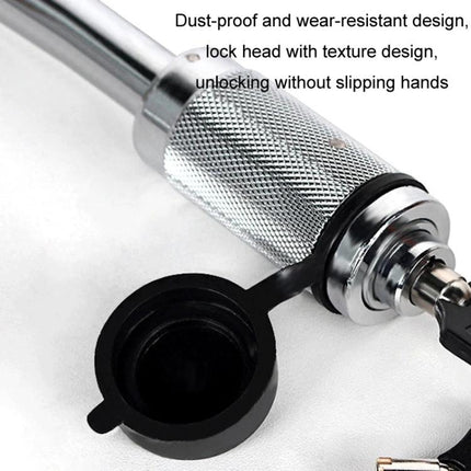 Reliable Padlock for Securing Tow Hooks on the Go - cast steel textured lock head with dust-proof cap and key