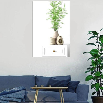Set Of 4 Self Adhesive Right Angle Acrylic Mirror Wall Stickers displayed on living room wall above blue sofa, modern reflective corner accent