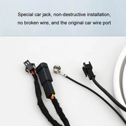Tesla Front Trunk Ambient Light Strip For Interior Use – silicone LED strip wiring harness and plug for non-destructive installation inside front trunk