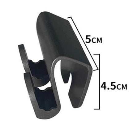 Tesla Model Y Passenger Glove Box Hook For Easy Access - black ABS plastic quick-access hook for keys and cables, fits 2021–2023 Model Y glove box (5×4.5cm)
