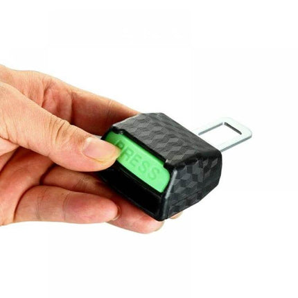 Car Safety Belt Insert Head Limiter With Lock Tongue For Quick Release compact ABS metal quick-release seat belt extender with press button