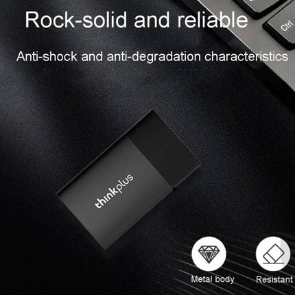 Lenovo Thinkplus 1TB Portable Solid State Storage Drive compact metal-body USB 3.1 SSD ideal for backups, fast transfers and reliable portable storage
