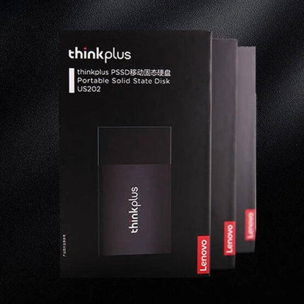 Lenovo Thinkplus 1TB Portable Solid State Storage Drive compact black USB 3.1 portable SSD packaging ideal for backups and fast file transfers