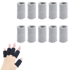 Lot de 10 manchons de protection extensibles pour les doigts en tricot pour le basket-ball