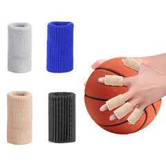 Set of 10 Basketball Finger Sleeves - Durable Stretch Knit Joint Protectors for Sports