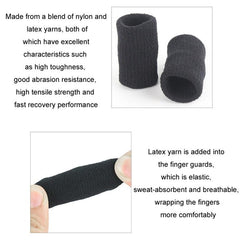 Set of 10 Basketball Finger Sleeves - Durable Stretch Knit Joint Protectors for Sports