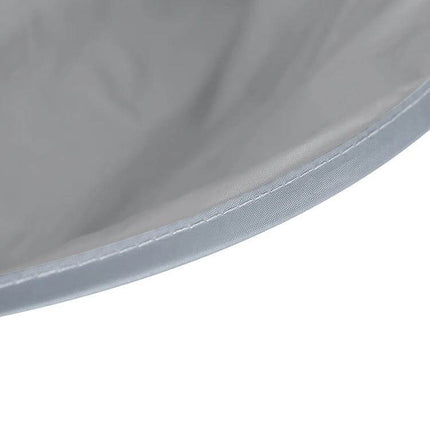 Haircut Cape 60cm For Salon And Home Use Everyday Comfort - grey foldable PE material edge close-up, 60cm full coverage protective cape