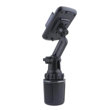 Car Cup Holder Phone Mount Fits 3.5 to 7 Inch Screens – black adjustable 360° rotating cup holder phone mount for cars
