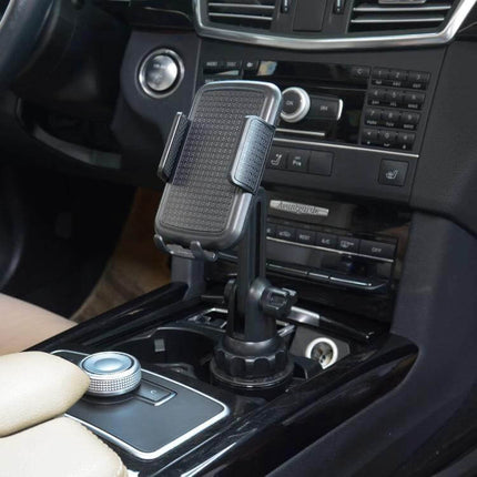Car Cup Holder Phone Mount Fits 3.5 to 7 Inch Screens - adjustable 360° rotatable cup holder phone mount in car center console