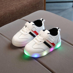 Light-Up Kids' Casual Flat Board Sneakers