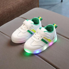 Light-Up Kids' Casual Flat Board Sneakers