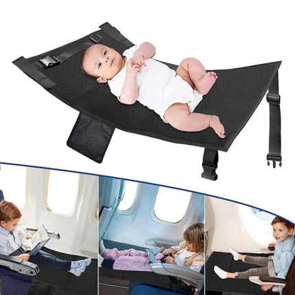 Kids Airplane Seat Extender Cushion 79 x 44 cm For Travel - waterproof nylon pad fills seat gaps, cushioned travel mat for infants and kids