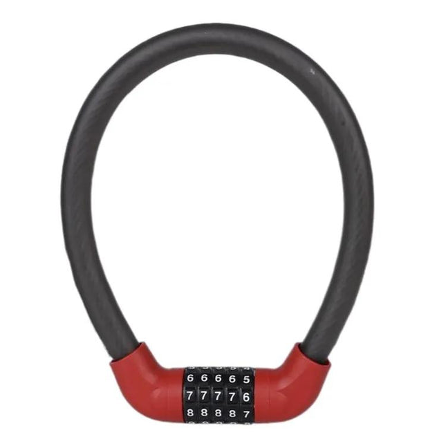 5-Digit Bicycle And Electric Vehicle Lock 40 X 1.72cm