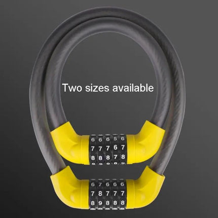 5-Digit Bicycle And Electric Vehicle Lock 40 X 1.72cm