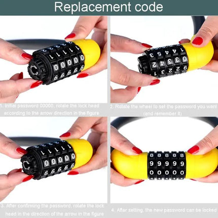 5-Digit Bicycle And Electric Vehicle Lock 40 X 1.72cm