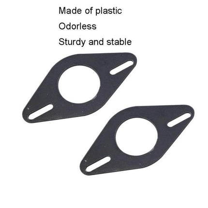 2-Piece Universal Car Audio Tweeter Bracket for Front Door – pair of odorless plastic universal front-door tweeter mounting brackets, sturdy and stable