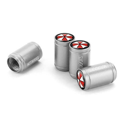 Aluminum Alloy Tire Valve Caps For Everyday Use Set Of 4 - silver brushed valve caps protect stems on cars motorcycles bicycles