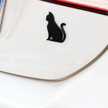 Durable 3D Cute Animal Car Sticker for Body Scratch Protection - black cat aluminum car scratch protector accent