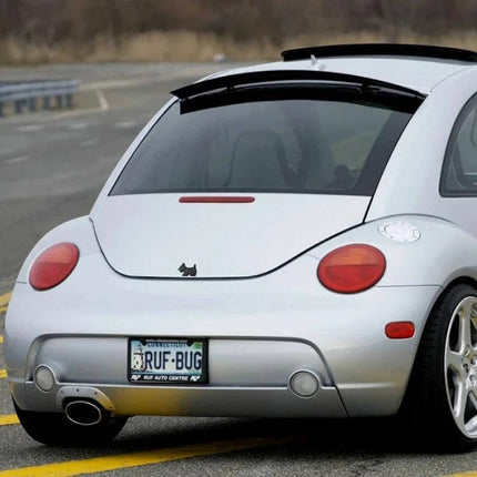 Durable 3D Cute Animal Car Sticker for Body Scratch Protection on silver car rear bumper, aluminum animal decal shielding paint from minor scratches