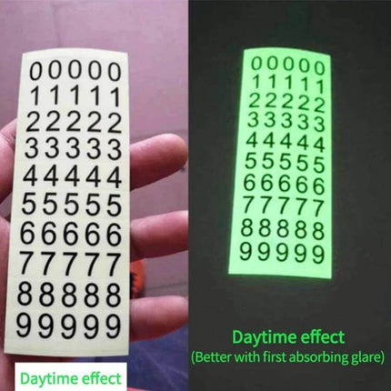 Car Dashboard Phone Holder With 2-In-1 Parking Sign For Driving compact ABS silicone parking number plate showing daytime and glow-in-the-dark number stickers