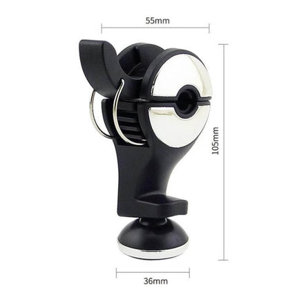 Headrest Magnetic Car Phone Holder for Hands Free Use - ABS headrest-mount bracket with magnetic clamp for rear-seat phone, bottle or bag (only bracket)