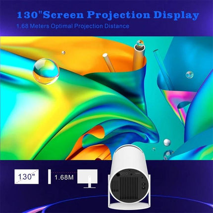 Portable Smart Projector for Easy Wireless Screen Sharing projecting 130-inch colorful home entertainment display