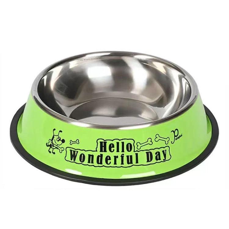 Stylish Anti-Tip Stainless Steel Pet Feeding Bowl for Cats and Dogs