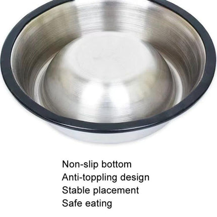 Practical Stainless Steel Pet Bowl for Everyday Pet Feeding at Home - non-slip, anti-toppling stainless bowl for stable, spill-free feeding